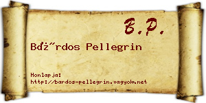 Bárdos Pellegrin névjegykártya